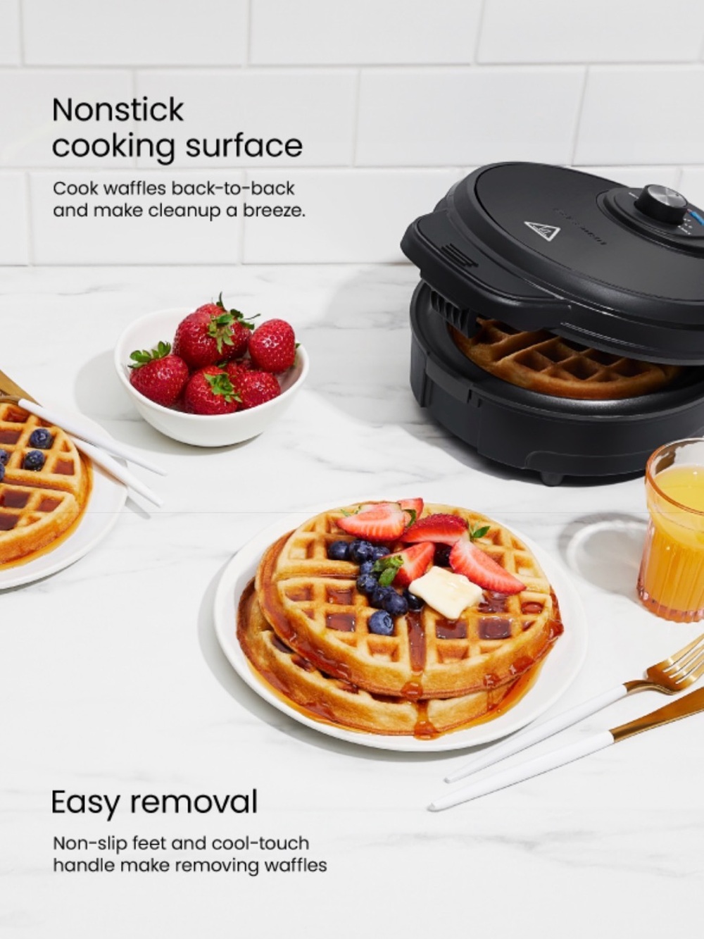 Chefman Anti-Overflow Waffle Maker - Picture 5 of 9